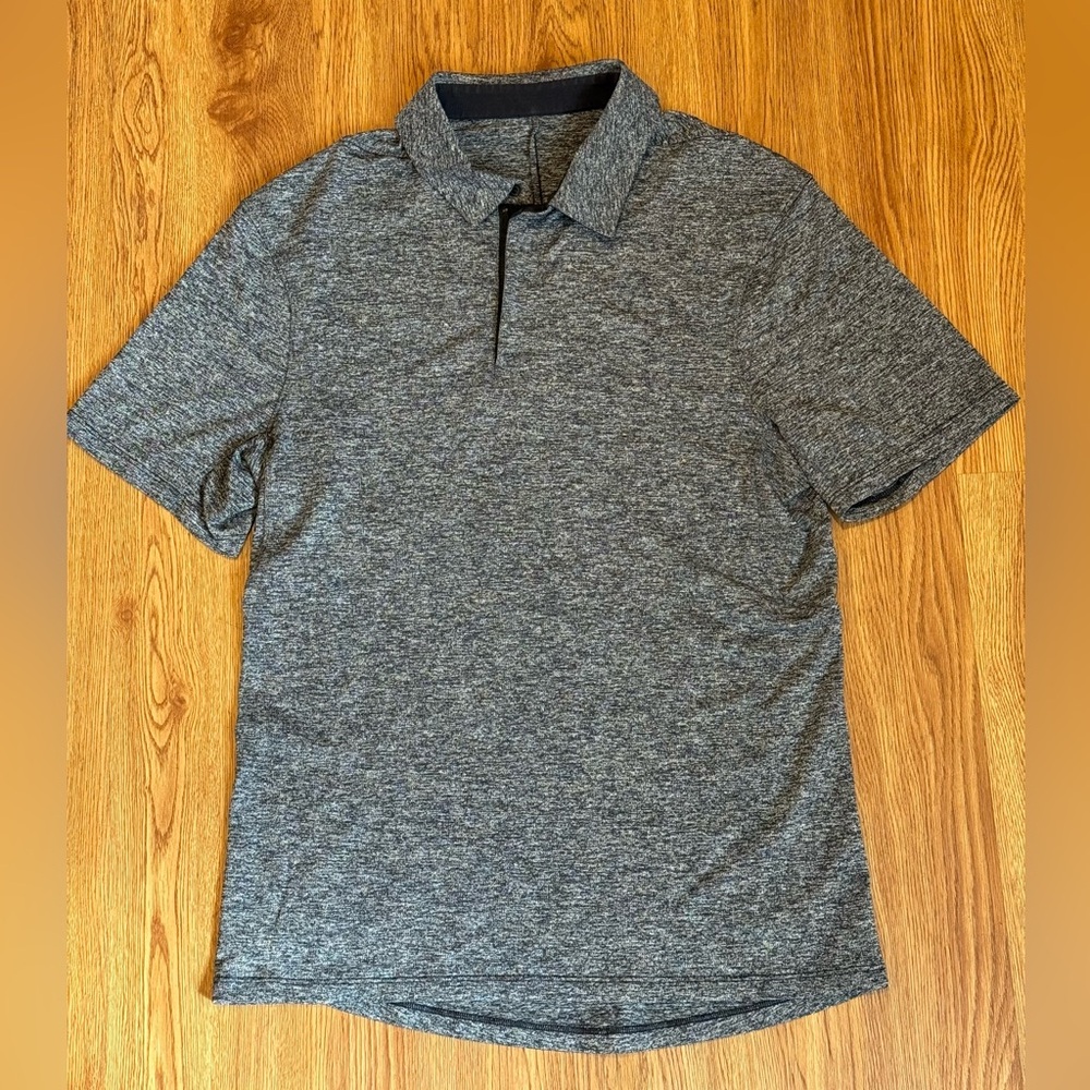 Men's Gray LuLulemon Zip Polo Shirt